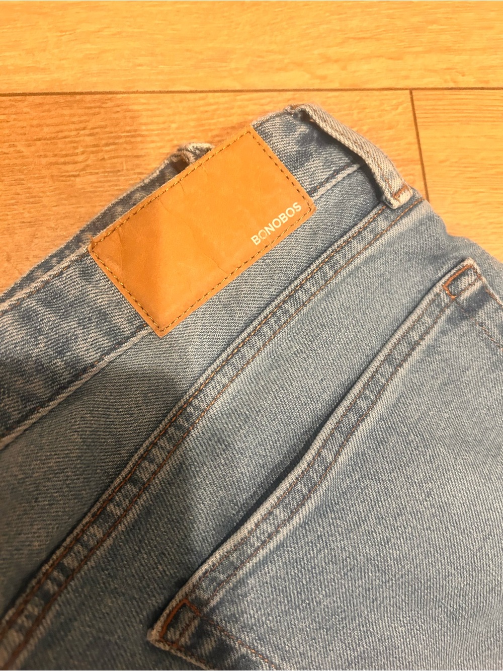 Bonobos Men’s Organic Cotton Light Blue Straight Jeans 36/32 - Picture 5 of 8